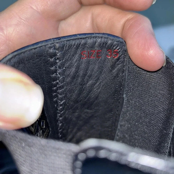 NWOT STAUD Palamino Chelsea Boot CROC-EMBOSSED PLATFORM BLACK Size EU 35 - Picture 7 of 8